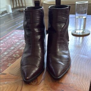 Treasure & Bond Burgundy Ankle Boots